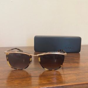 Salt Optics Tortoise Sunglasses with Gold Detailing